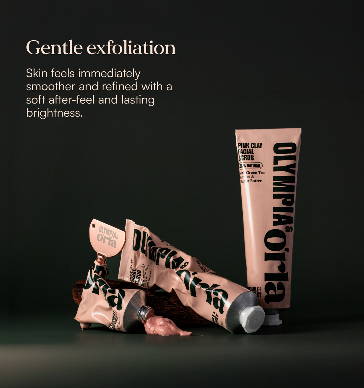 Pink Clay Face Scrub (2-in-1 Gentle Exfoliating Mask for Radiant, Balanced Skin) – image 3