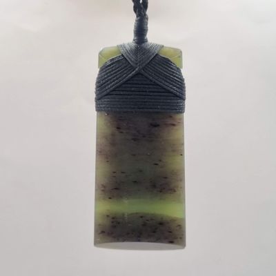 NZ Greenstone Large Toki - Pounamu Pendant RT703
